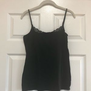 TWO Ann Taylor LOFT Camisoles w/ Lace Detail- Sz M